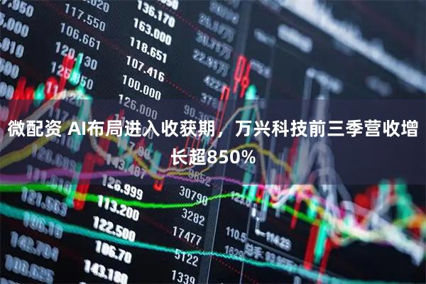 微配资 AI布局进入收获期，万兴科技前三季营收增长超850%