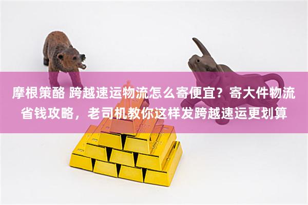 摩根策酪 跨越速运物流怎么寄便宜？寄大件物流省钱攻略，老司机教你这样发跨越速运更划算